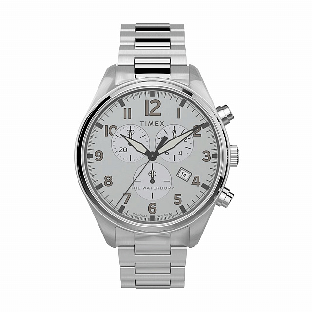 Waterbury Traditional Chronograph 42mm Stainless Ste...